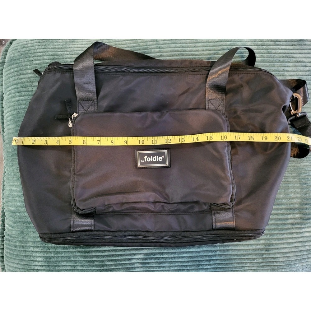 The Foldie Expandable Travel Tote Bag Black - Picture 5 of 6